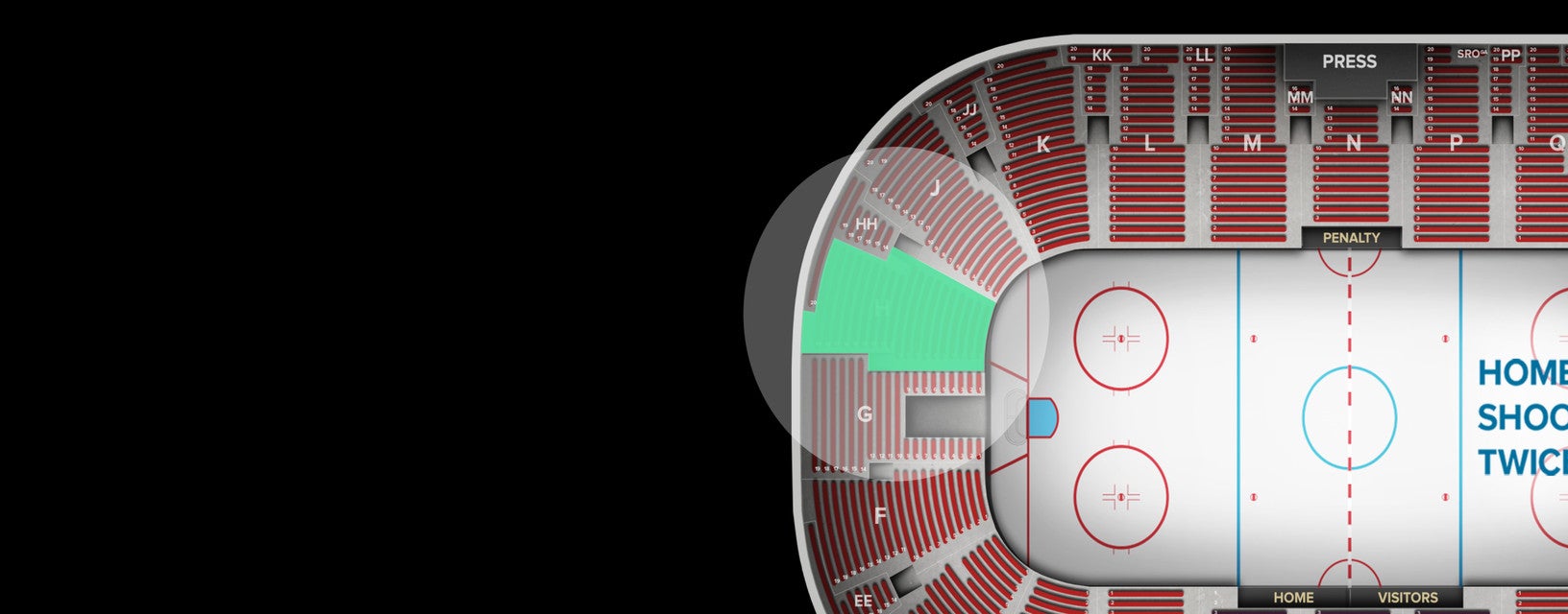 Seat view from Lower