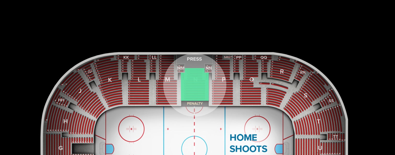 Seat view from Upper