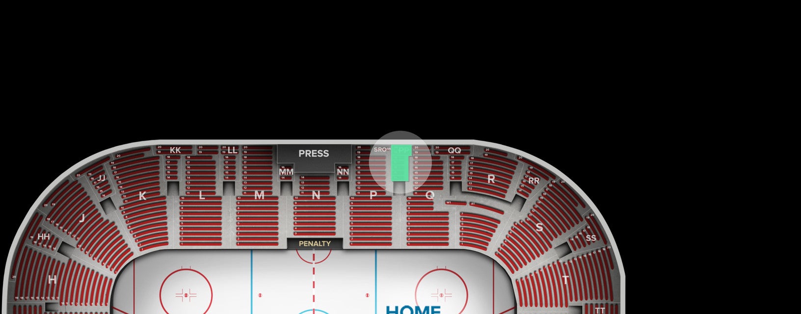 Seat view from Upper