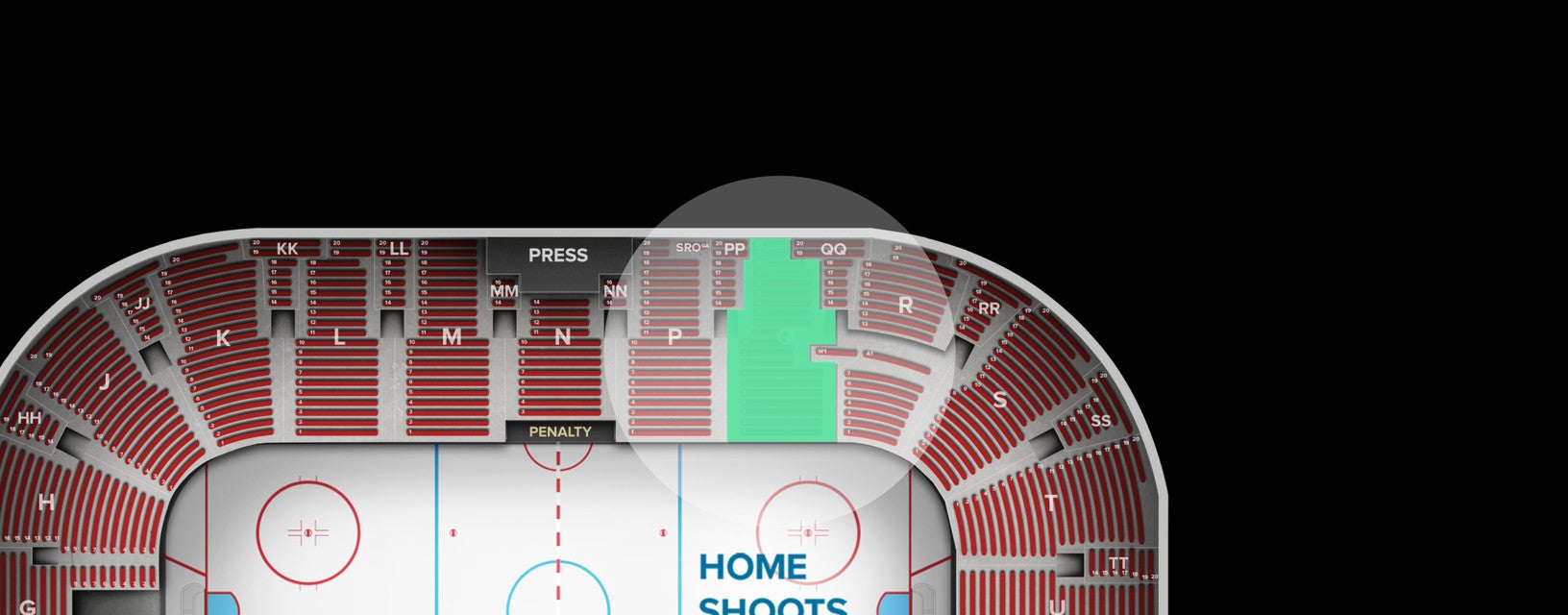 Seat view from Lower