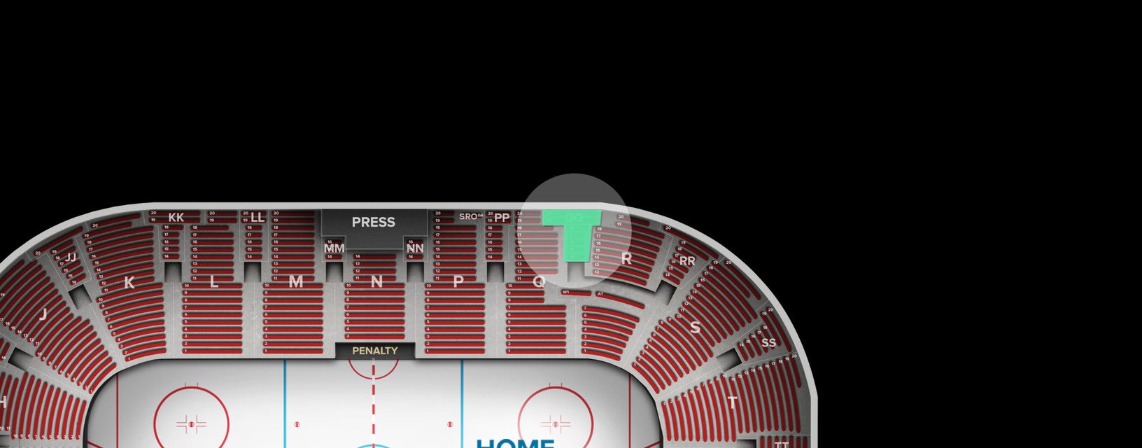 Seat view from Upper