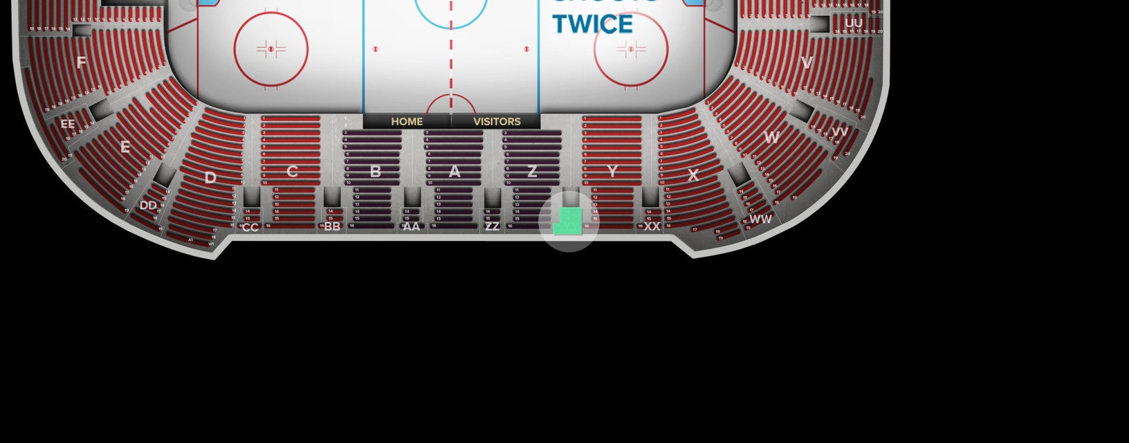 Seat view from Upper