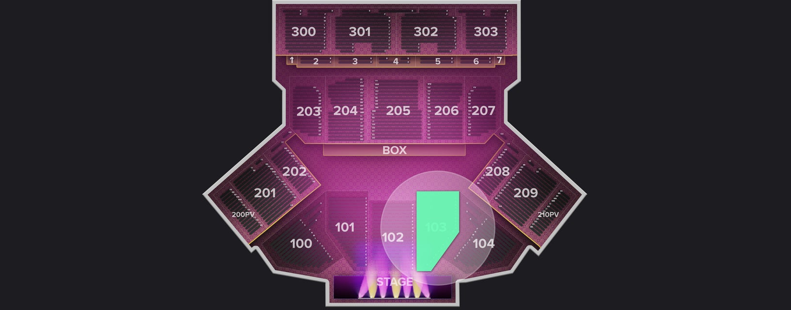 Seat view from Lower