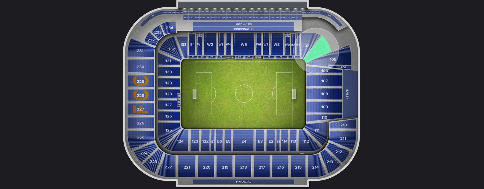 Seat view from Lower