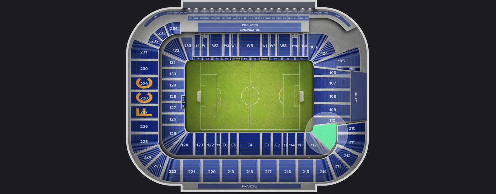 Seat view from Lower