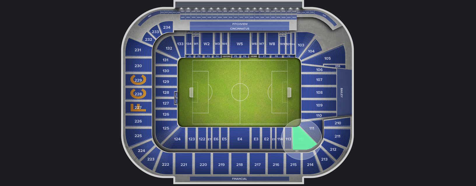 Seat view from Lower