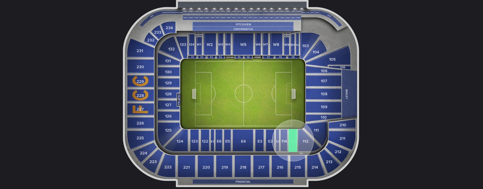 Seat view from Lower