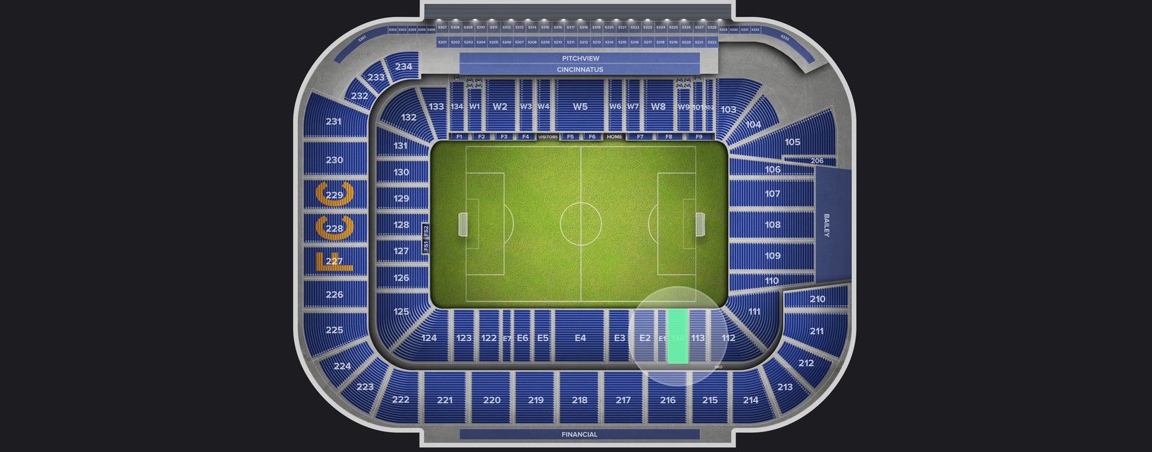 Seat view from Lower