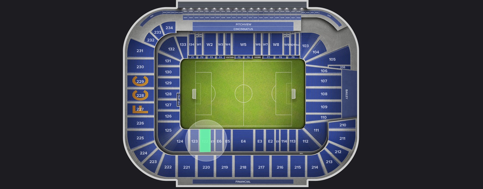 Seat view from Lower