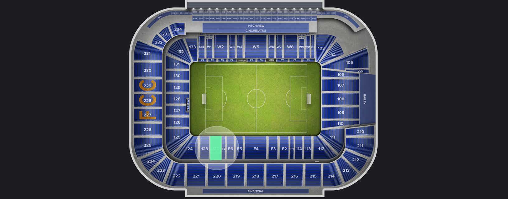 Seat view from Lower