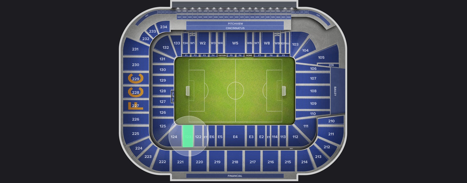 Seat view from Lower