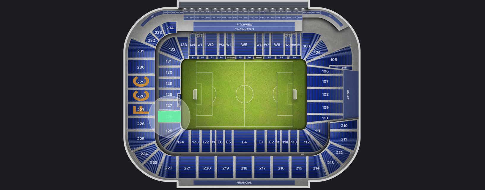 Seat view from Lower