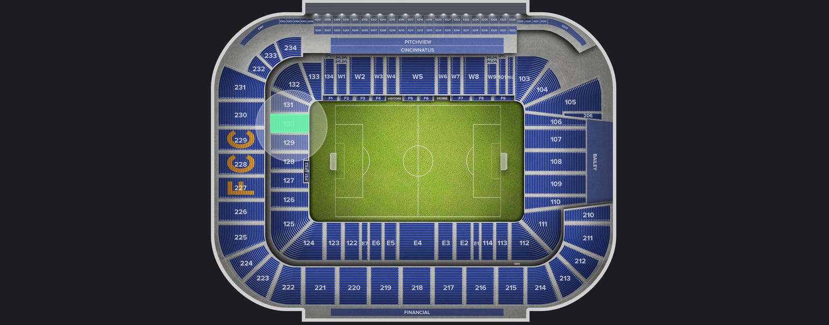 Seat view from Lower