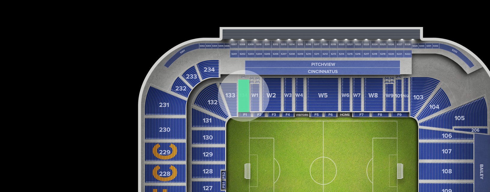 Seat view from Lower