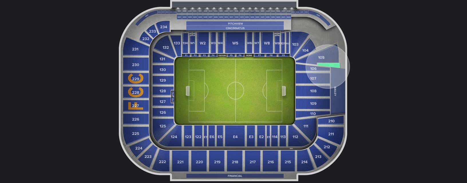 Seat view from Upper