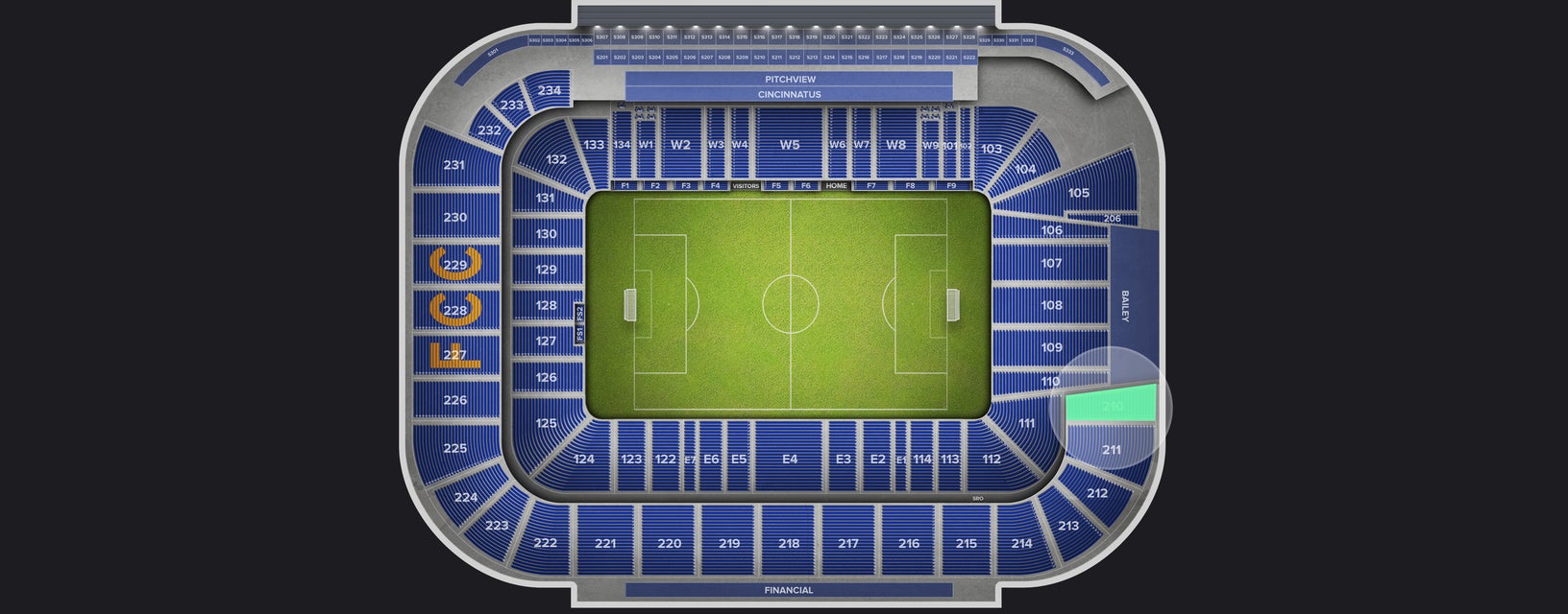 Seat view from Upper