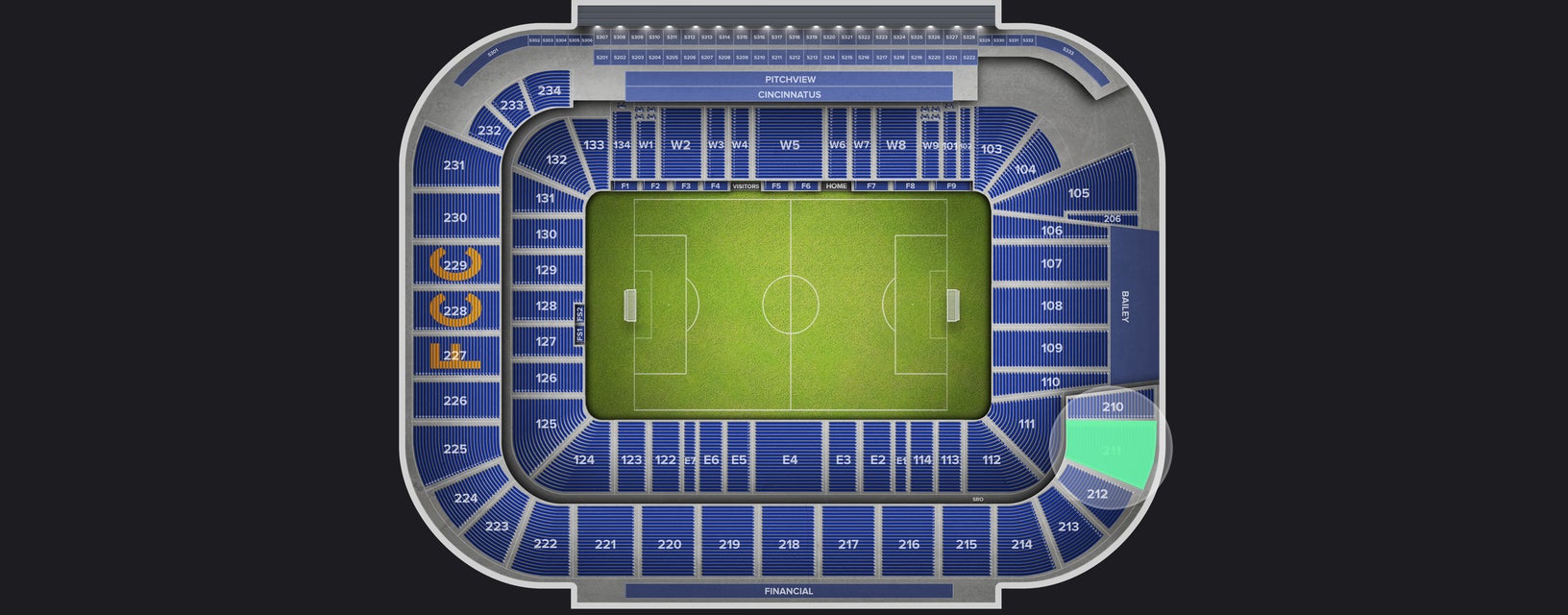 Seat view from Upper