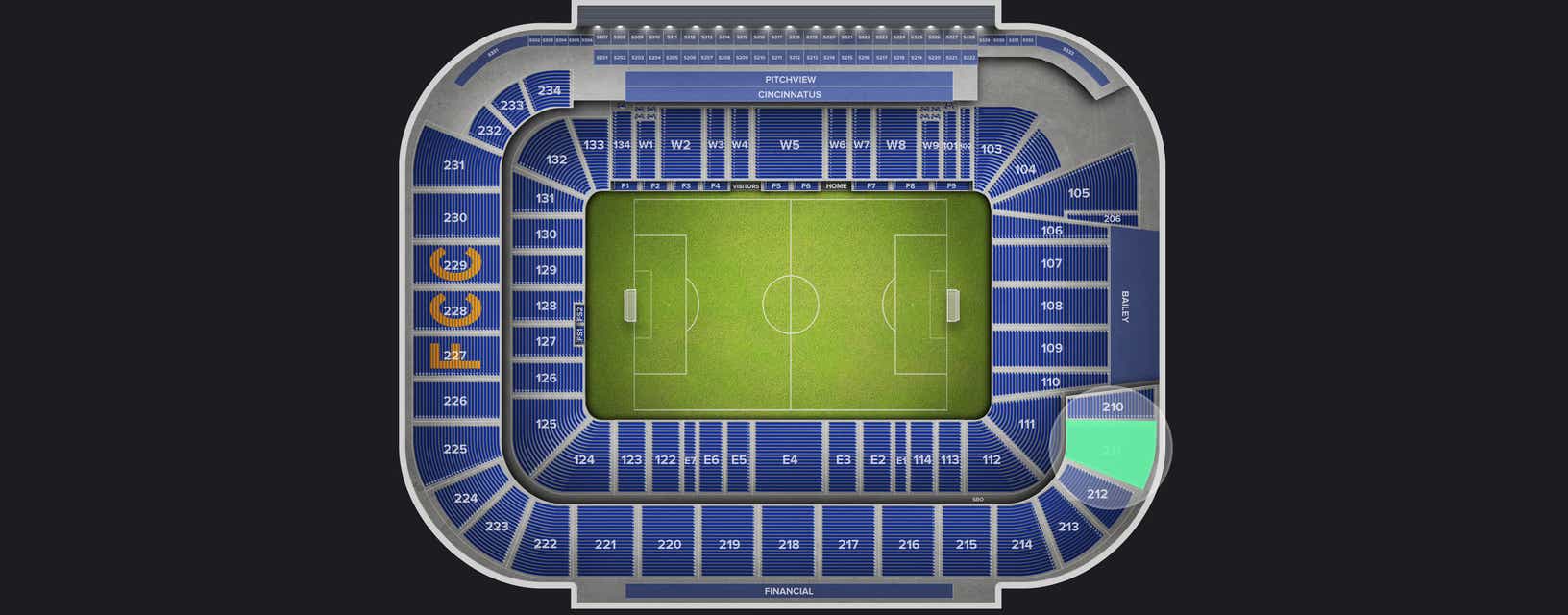 Seat view from Upper