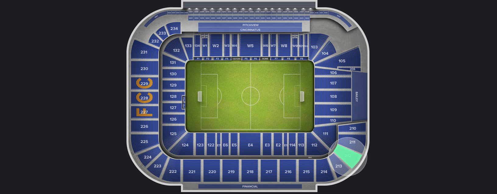 Seat view from Upper