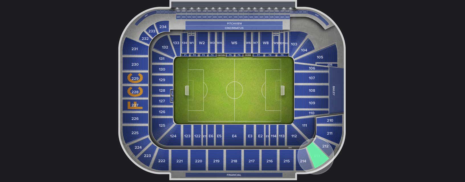 Seat view from Upper