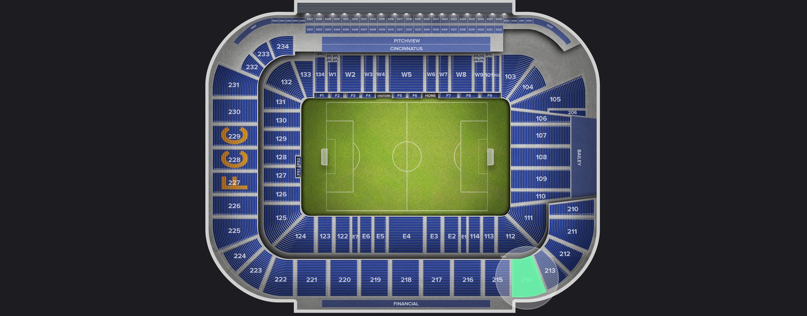 Seat view from Upper