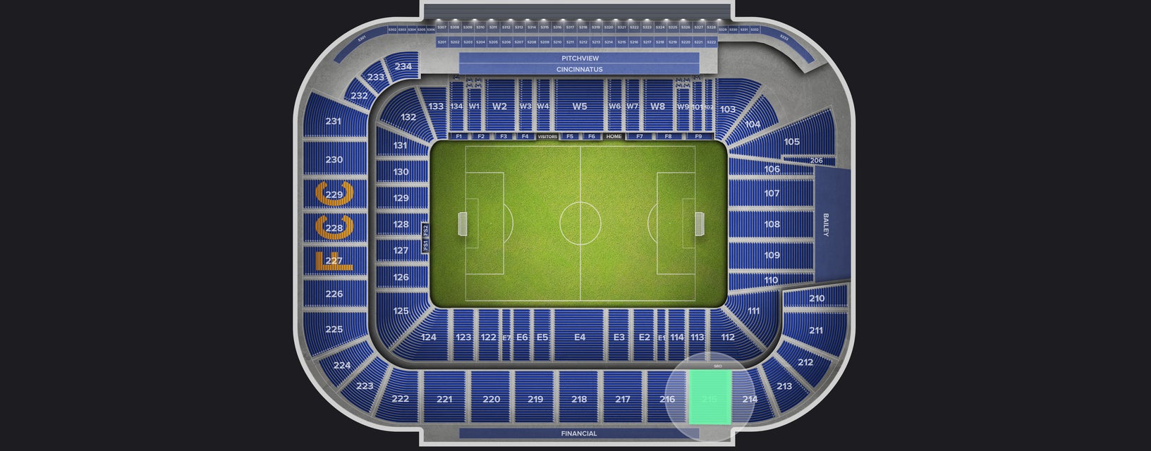 Seat view from Upper