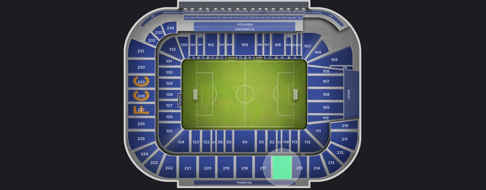 Seat view from Upper