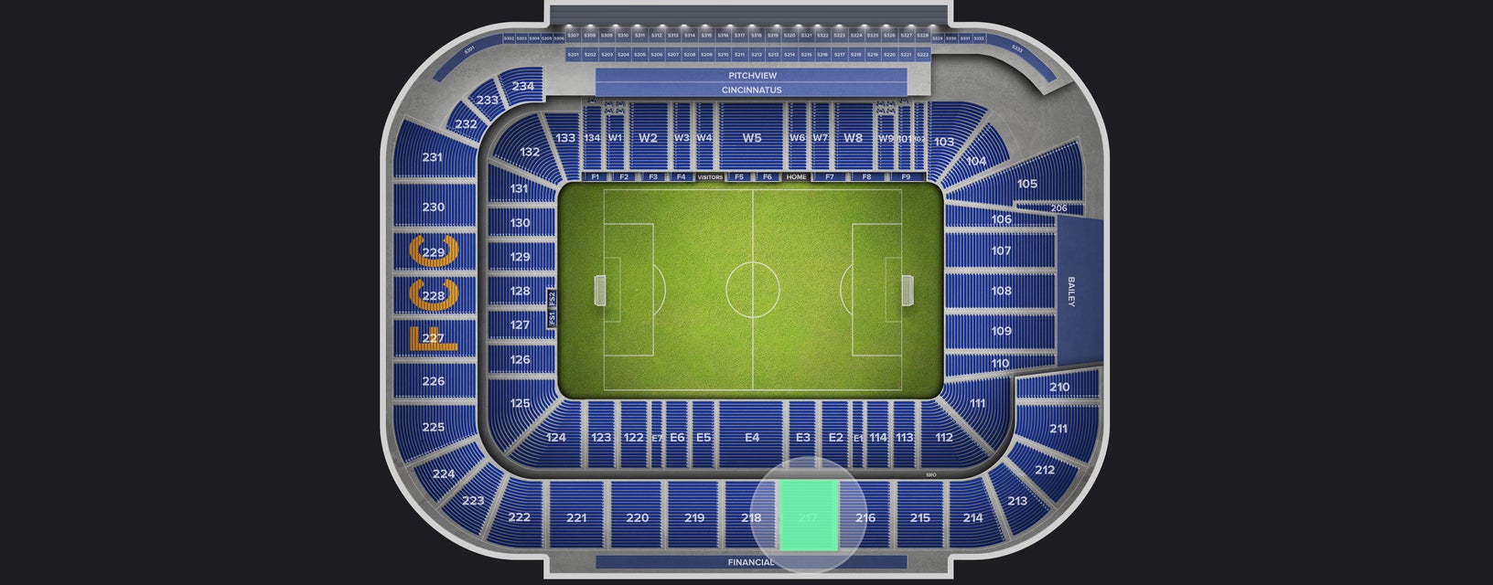 Seat view from Upper