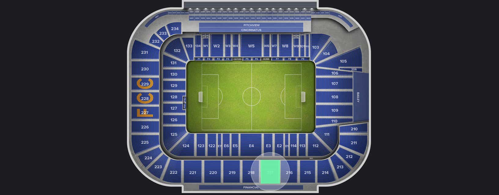 Seat view from Upper