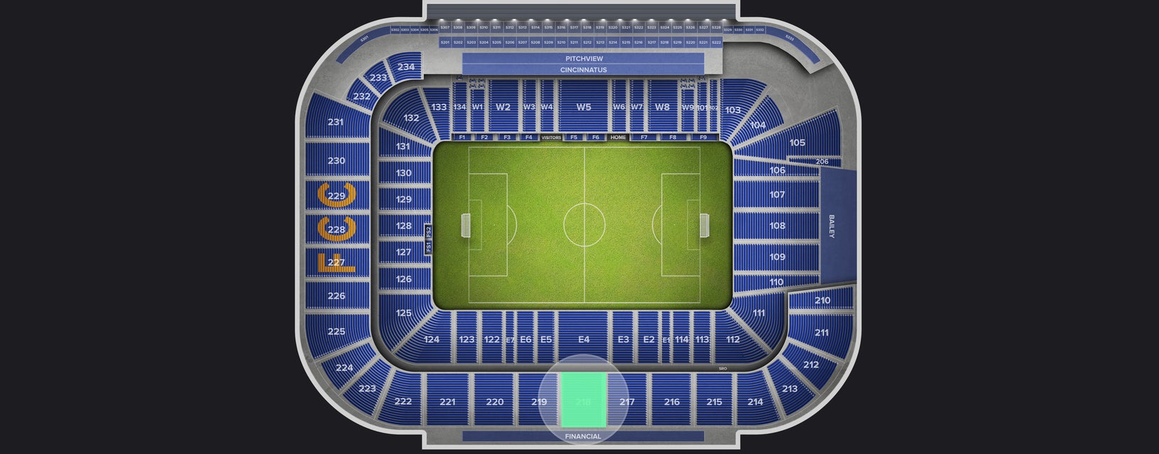 Seat view from Upper
