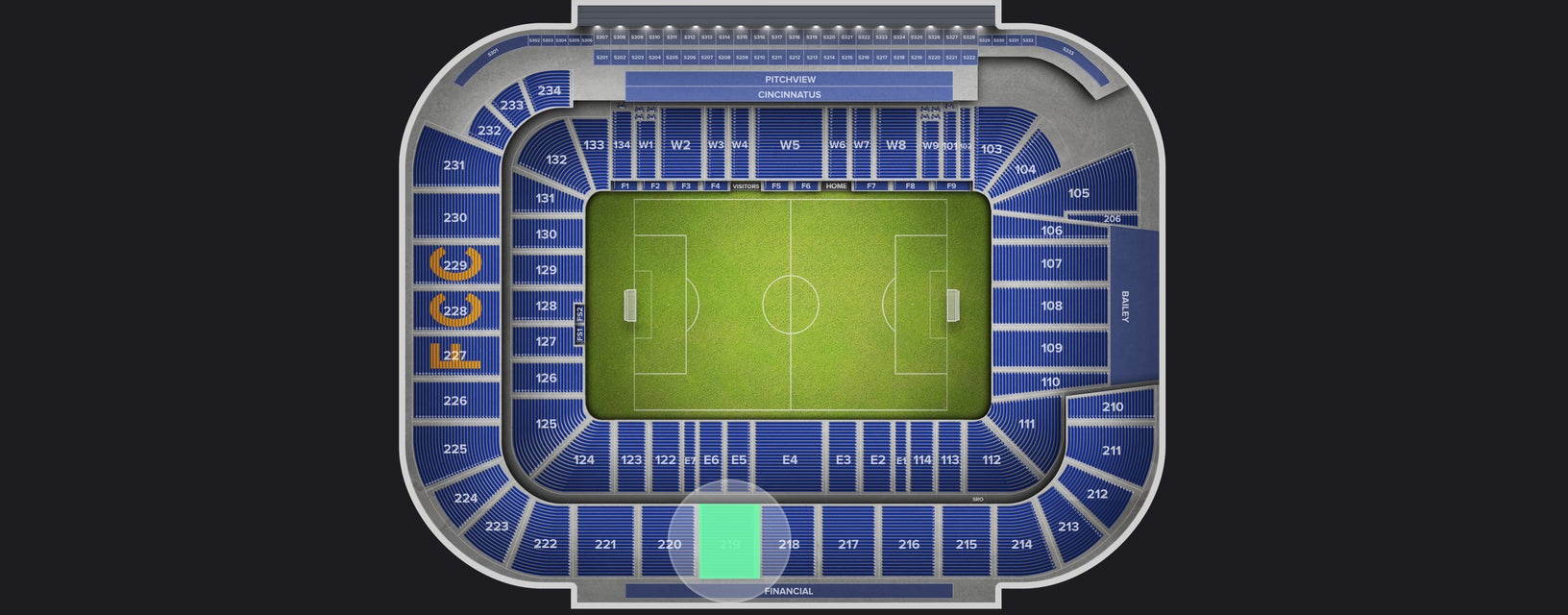 Seat view from Upper