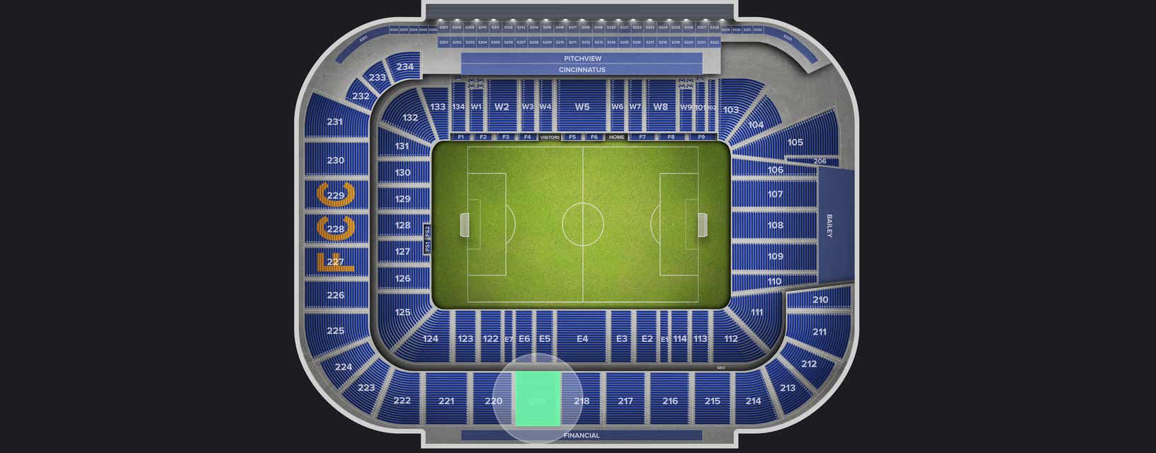 Seat view from Upper