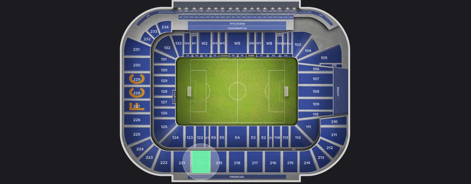 Seat view from Upper