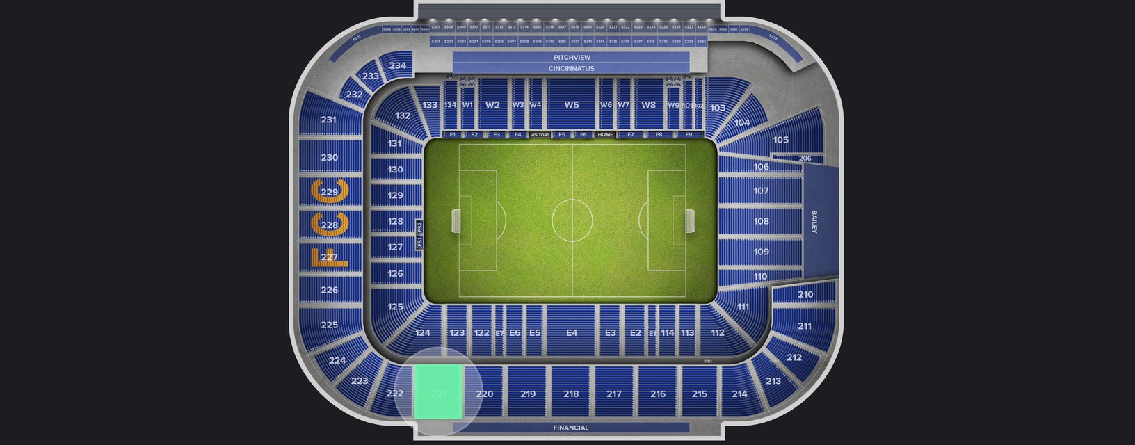 Seat view from Upper