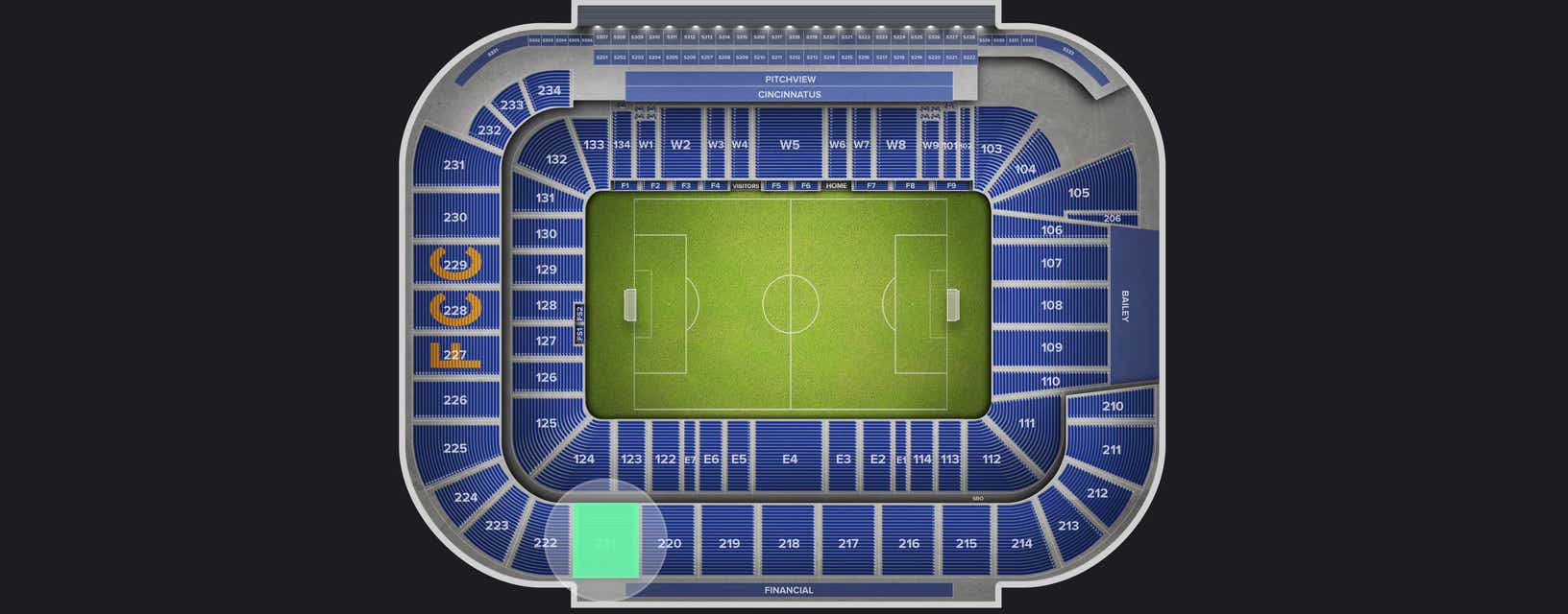 Seat view from Upper