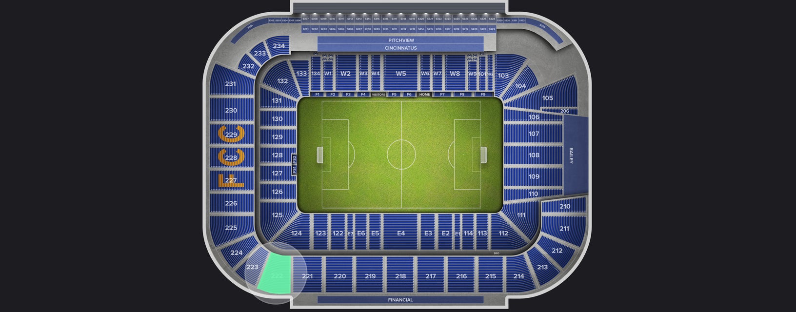 Seat view from Upper