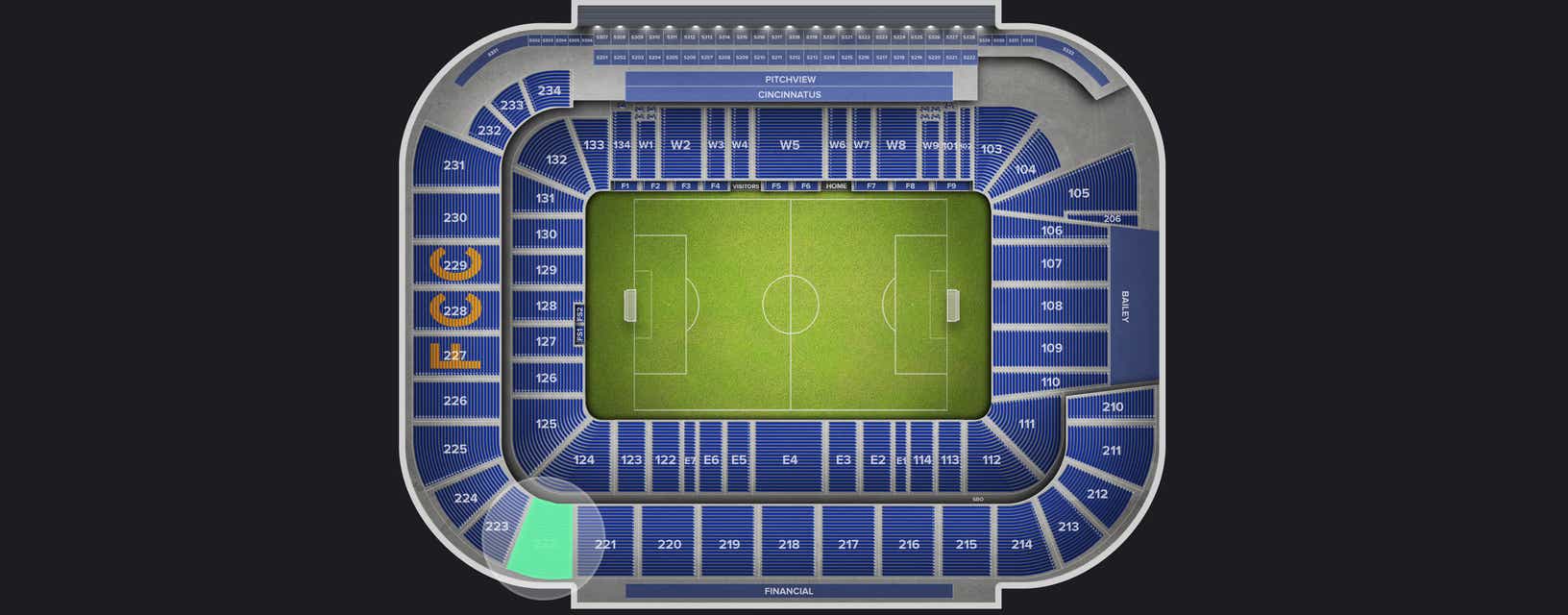 Seat view from Upper