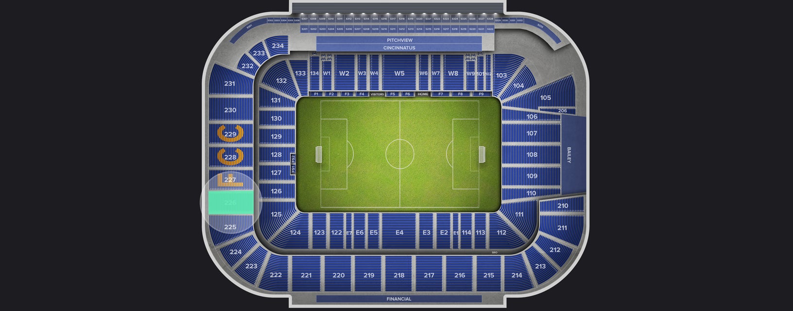 Seat view from Upper