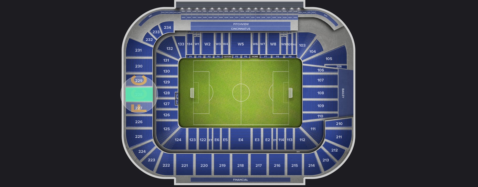 Seat view from Upper