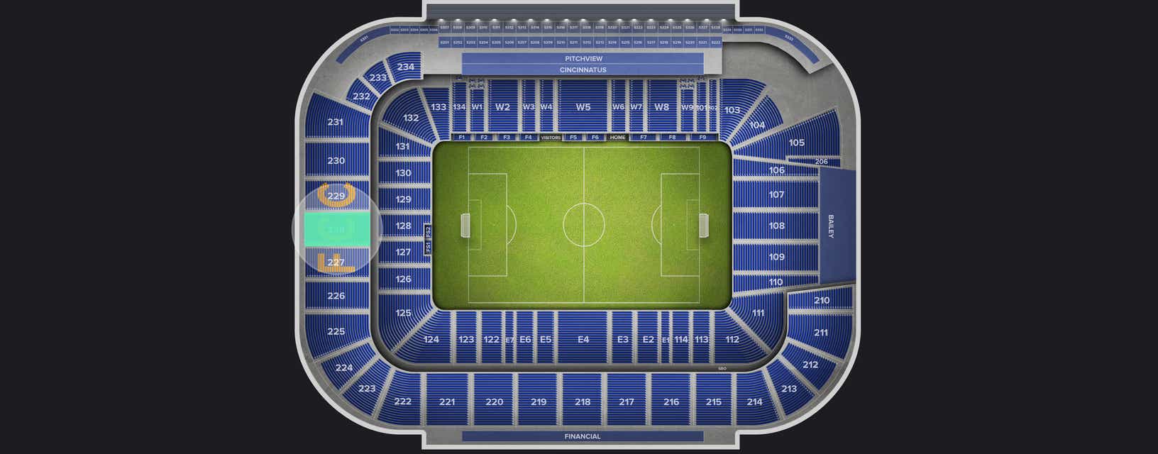 Seat view from Upper