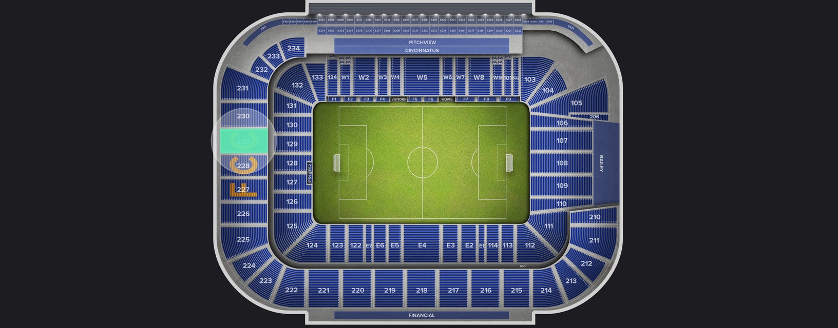 Seat view from Upper