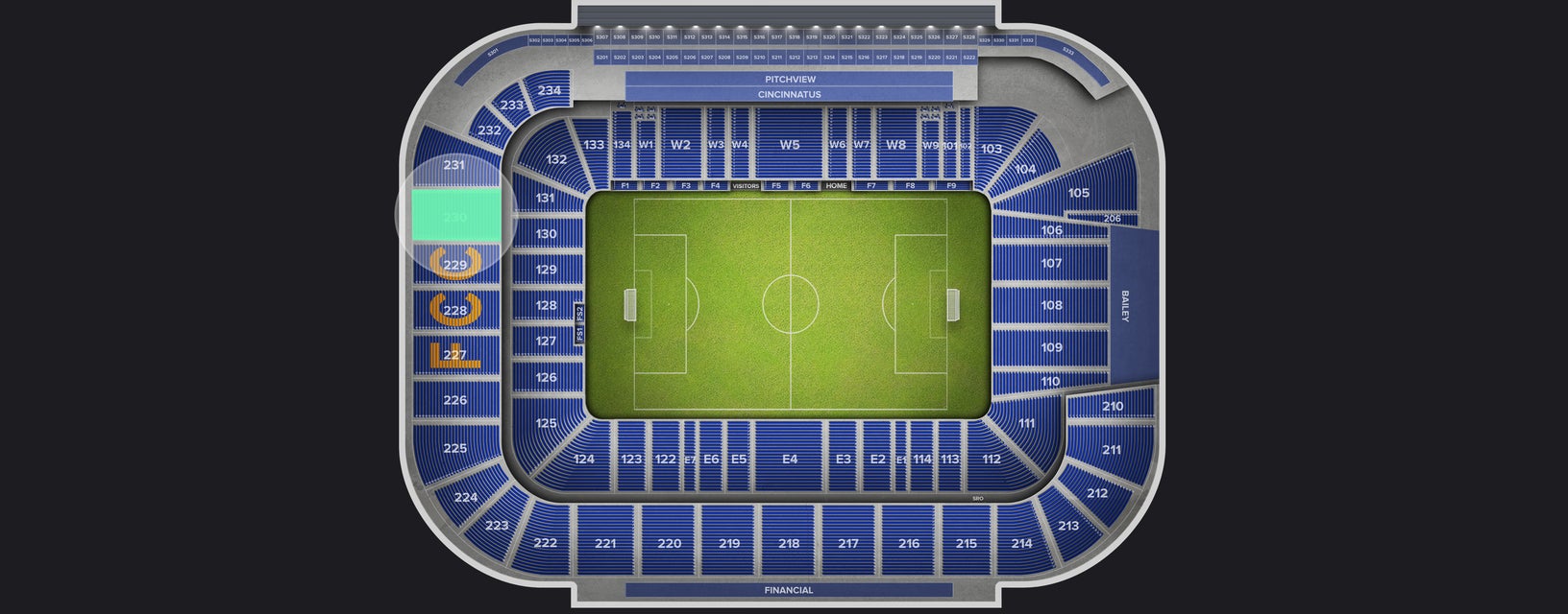 Seat view from Upper