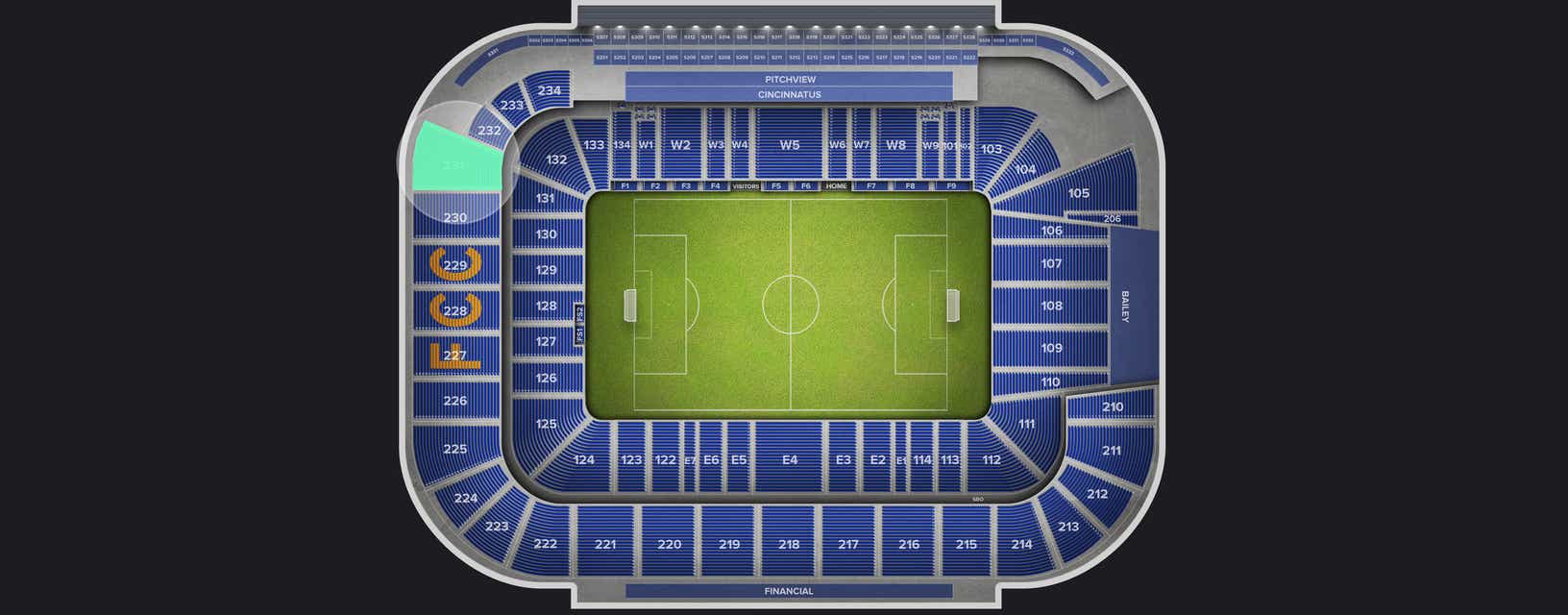 Seat view from Upper