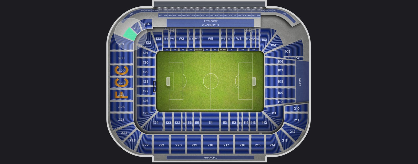 Seat view from Upper