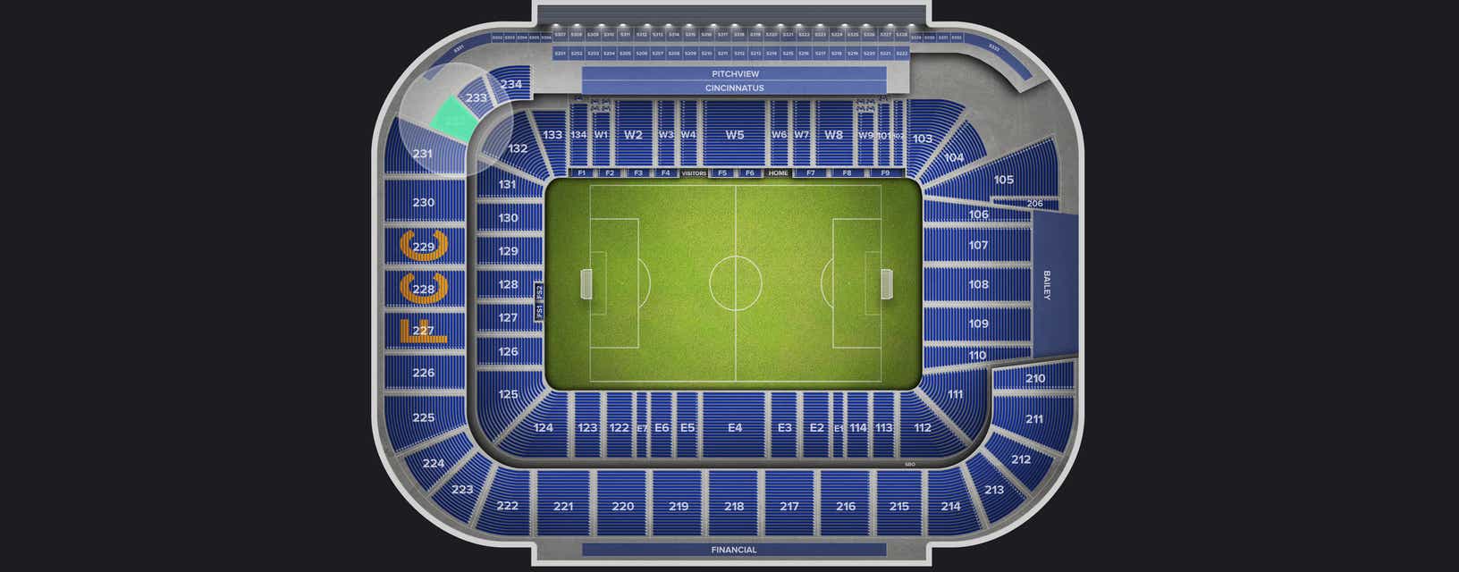 Seat view from Upper