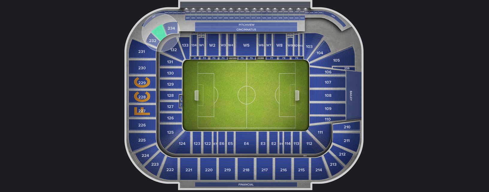 Seat view from Upper