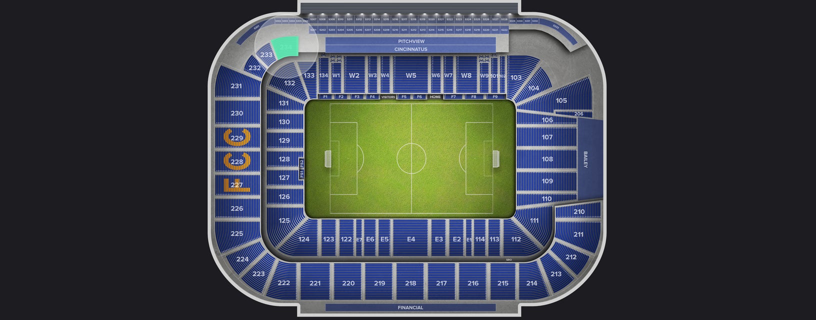 Seat view from Upper