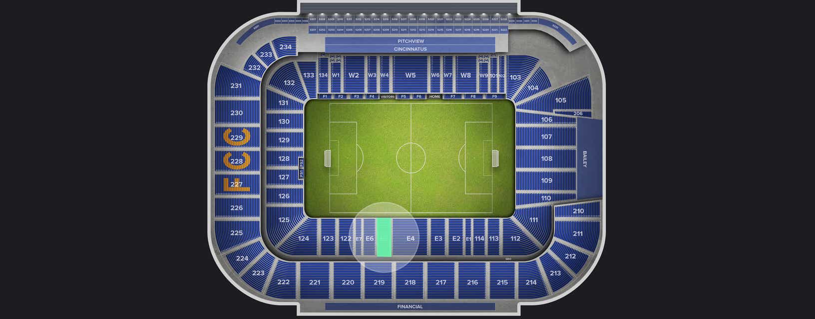 Seat view from East Club