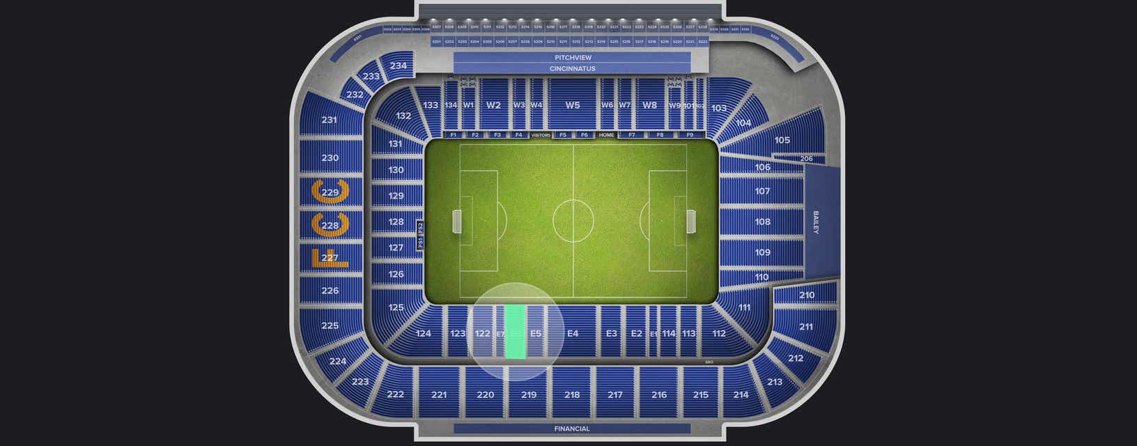 Seat view from East Club