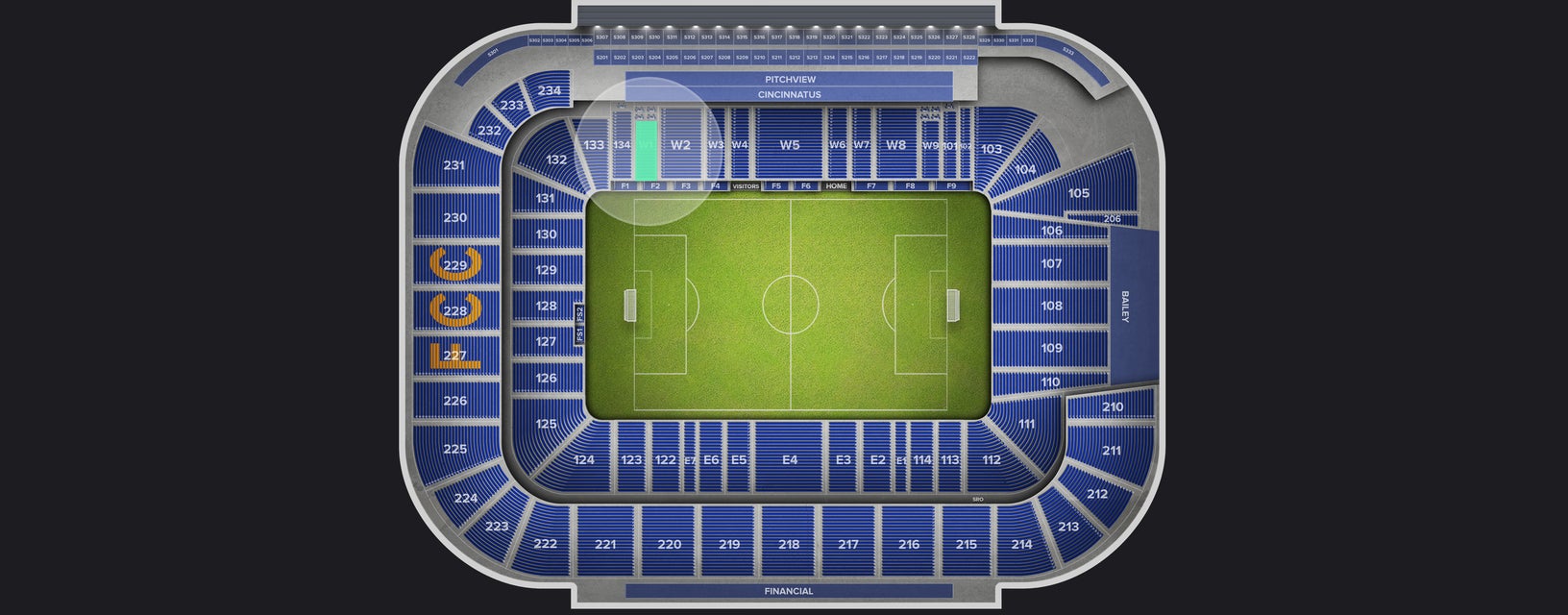 Seat view from West Club